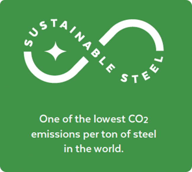 Sustainable steel and LEED certification Logo