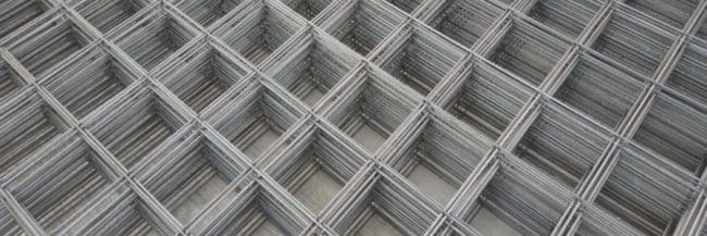 Welded wire mesh stacked