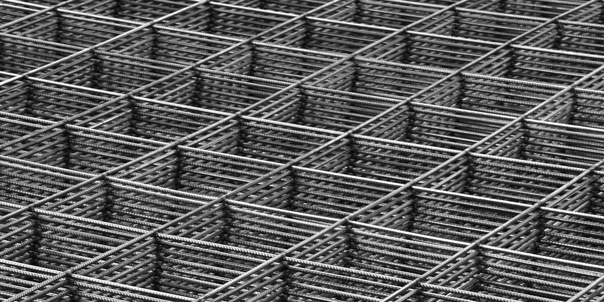 Stack of wire mesh reinforcement