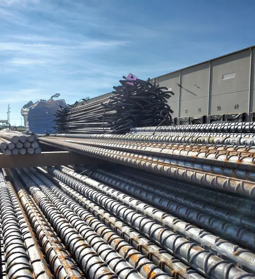 Fabricated rebar from DWR for construction