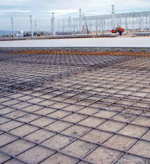 Welded wire mesh used as reinforcement in concrete structures
