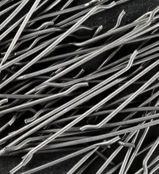 Steel fiber for long-term behavior